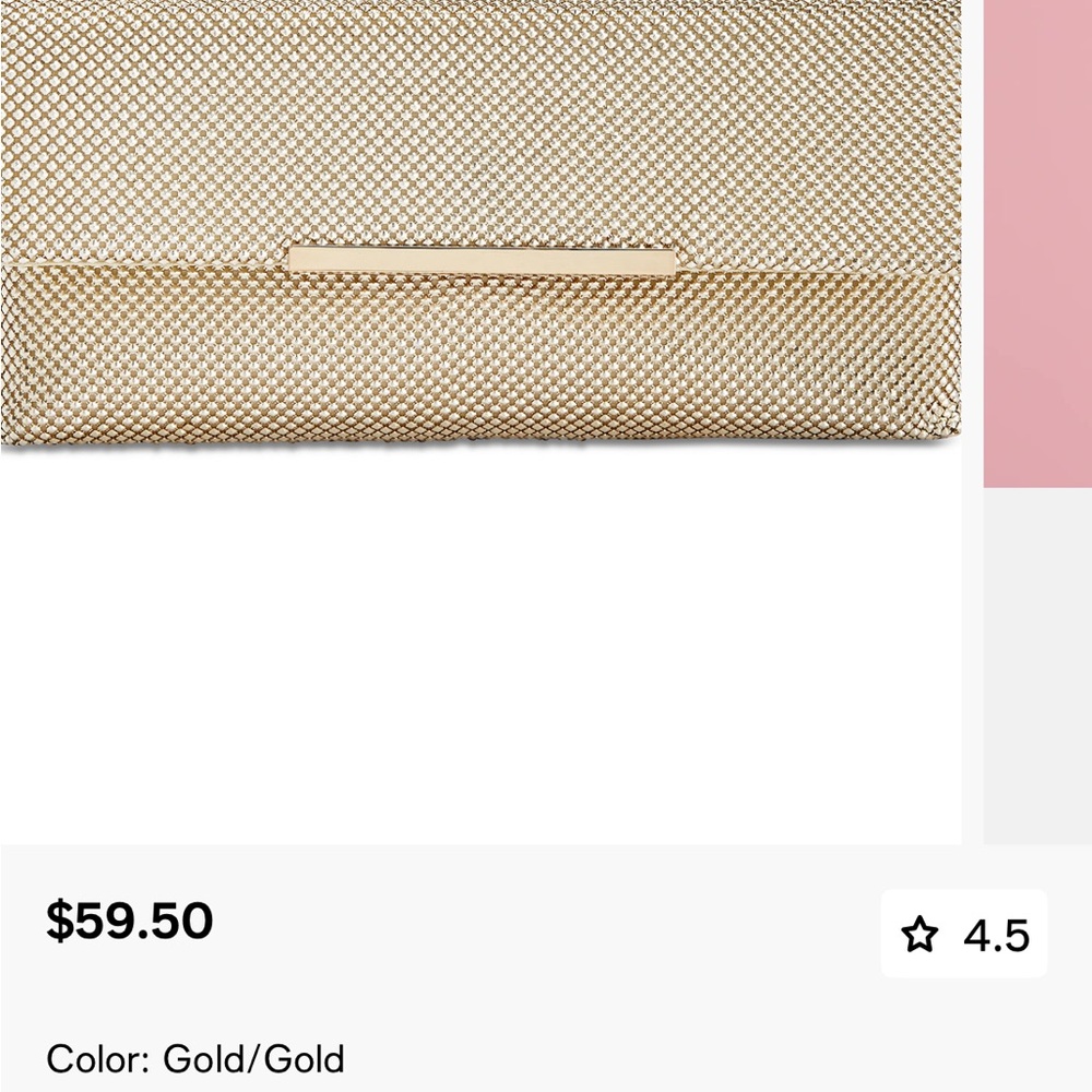 Elegant Gold Clutch Bag